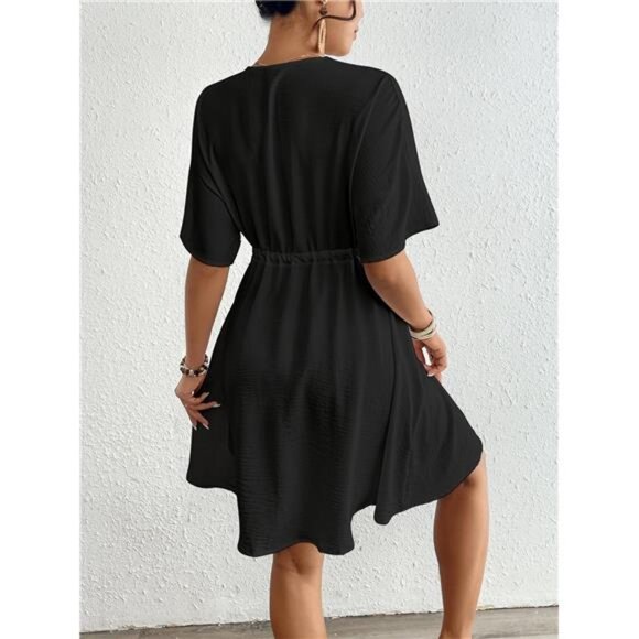 Swimsuit Cover Ups for Women Hollow Out Bikini Beach Bathing Suit V Neck - Picture 3 of 7